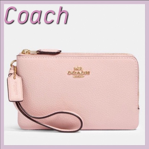 Coach Handbags - Coach  double corner zip wristlet
